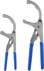 Oil Filter Wrench Pliers 2Pcs Set - 9" & 12" Adjustable Oil Filter Removal Tool