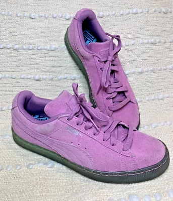 Puma Suede Leather Classic Lt Purple Sneakers Shoes Casual 366095 Women's Size 6 - Image 1 of 4