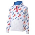 Puma Amplified White & Red Pullover Kangaroo Hoodie Men Sport Casual Extra Large