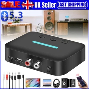 Bluetooth 5.4 Wireless Receiver NFC 3.5mm Jack AUX to 2 RCA Audio Stereo Adapter - Afbeelding 1 van 22