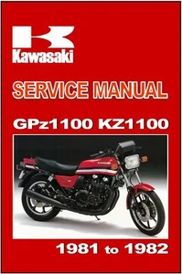 KAWASAKI Workshop Manual KZ1100 GPz1100 Z1100 1981 1982 and 1983 Service Repair - Picture 1 of 6