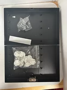 Hook-Style Key Cabinet, 28-Key, Steel, Putty, 7-3/4"w x 3-1/4"d x 11-1/2"h Safe - Picture 1 of 5