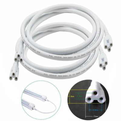 T5 T8 Tube Connector Cable Wire Cord Double End Cable Wire For Integrated LED - Image 1 of 4