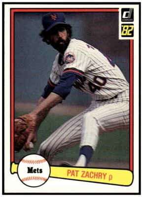 1982 Donruss #254 Pat Zachry EX-NM - Image 1 of 2