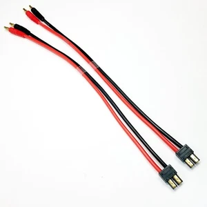 RCP (2) Fits Traxxas Charger Leads 12" Heavy Duty 12 awg Wire - Picture 1 of 11