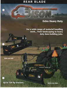 BISON REAR BLADE EXTRA HEAVY DUTY NVH 240 270 300 NHVH 212 242 272 2-Page Sheet - Picture 1 of 1