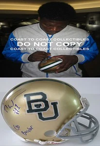 KENDALL WRIGHT,BAYLOR BEARS,TENNESSEE TITANS,SIGNED,AUTOGRAPHED,HELMET,COA,PROOF - Picture 1 of 3