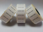 15,000 'Expiry Date' White Permanent 26Mm X 12Mm Price Pricing Gun Date Labels