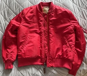 Alpha industries Bomber Jacket MA-1 VF 59 Speed Red | 2 XL MA 1 - Picture 1 of 14