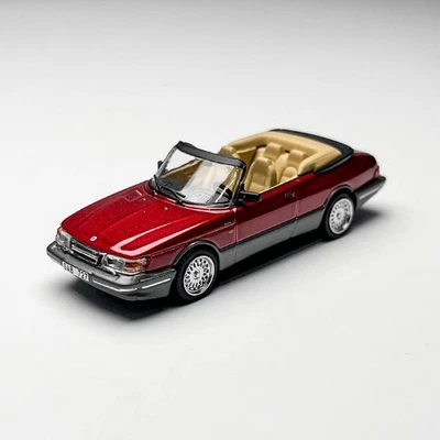 Tarmac Works 1/64 Scale Saab 900 Turbo Convertible Red Diecast Car Model Toy - Image 1 of 4