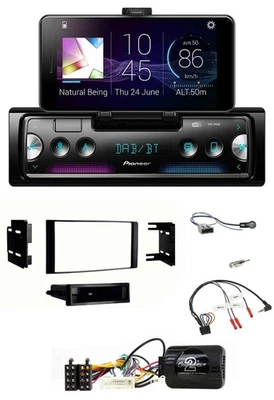 Pioneer USB Lenkrad Bluetooth DAB Autoradio für Nissan Micra 13-17 schwarz - Bild 1 von 4