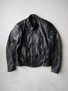 Hein Gericke Leather Moto Riding Padded Jacket Size 38 Malcom Smith XS German - Picture 1 of 10