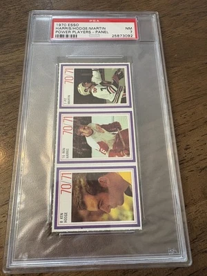 1970 Esso Power Player Panel PSA 7 Ken Hodge Ron Harris Pit Martin 1 of 2 - Image 1 of 2