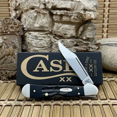 Case XX USA 2025 Jigged Buffalo Horn 65022 Mini Copper-lock Pocket Knife - Image 1 of 4