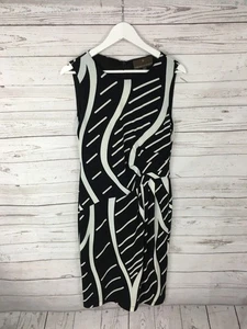 FENN WRIGHT MANSON Dress - Size UK12 - Black & White - Great Condition - Picture 1 of 3