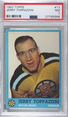 1962-63 Topps Jerry Toppazzini #13 PSA 7 - Image 1 of 2