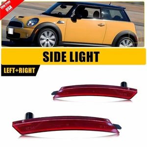 Rear Red Side Marker Light Housings For 07-16 MINI R55 R56 R57 R58 R59 R60 R61 - Picture 1 of 13