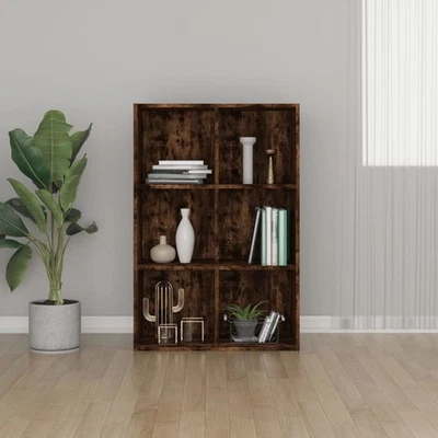 vidaXL Libreria/Credenza Rovere Fumo 66x30x98 cm in Legno Multistrato - Immagine 1 di 4