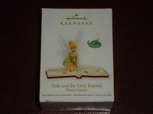 NIB HALLMARK ORNAMENT 2012 Tink and Fairy Journal Disney Fairies Tinker Bell Pan - Picture 1 of 2