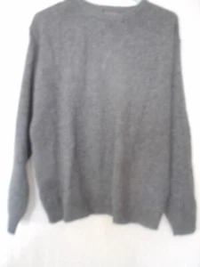 Vintage Woolrich crew neck Dark Blue Grey wool Sweater Sz M woman's / Unisex - Picture 1 of 5