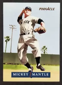 Tarjeta de béisbol Pinnacle 1992 Mickey Mantle #9 (nuevo) - Imagen 1 de 2