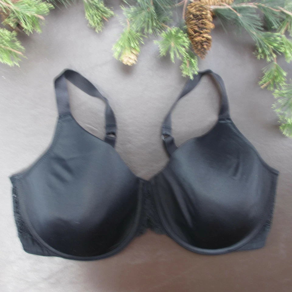 Sujetador Playtex 42DD negro acolchado con aros cierre ajustable trasero Foto 1 de 4