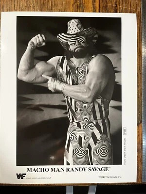 Foto Promocional WWE WWF Macho Man Randy Savage 10x8 De Colección 1990 Titán Original Foto 1 de 4