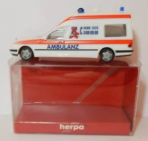 Micro Herpa Ho 1/87 Mercedes Binz Ktw Ambulance Ambulanz Bonn #044578 IN Box - Picture 1 of 6