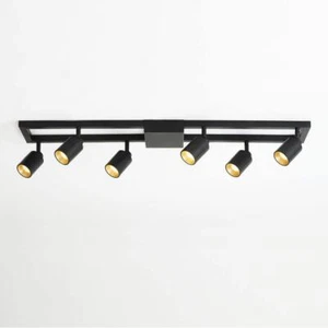 Vidalite Track Light Modern LED Six 42W Rotating Gimbal Heads Interior Spotlight - Picture 1 of 9