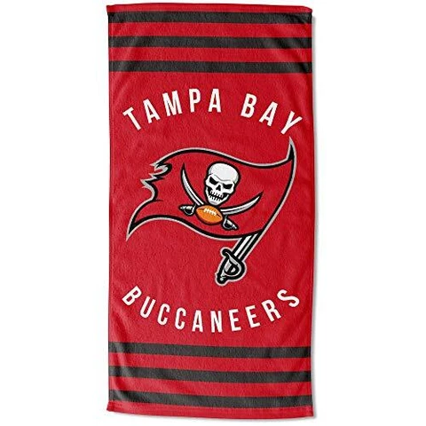 NFL Tampa Bay Buccaneers 30" x 60" Striped Beach Towel Cover