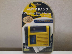 AM/FM Weather Band Radio With Pivoting LED Light