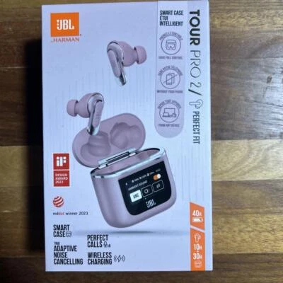 JBL TOUR PRO 2 Wireless Earphones Pink Japan Limited Color Noise Canceling  JP - Image 1 of 2