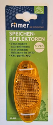🚴‍♂️Filmer - 4er Speichen-Reflektoren - NEU / OVP + Gratis - Tour-Plan🎁 - Bild 1 von 3