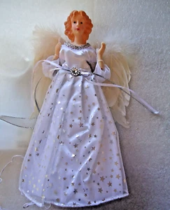 Lighted Angel Christmas Tree Topper and 40-Inch Extension Cord 12.2 x 8.3 inches - Picture 1 of 5