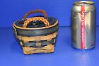 Longaberger Collectors Club 1998 Hostess Only Thyme Basket Braided Leather Combo