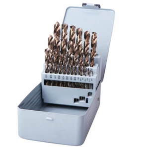 Drillforce 29PCS Drill Bit Set HSS M35 Cobalt Multi-Bits Metal Woodworking Tools - Picture 1 of 12