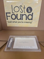 2010 HISTORIC Autographs "In Memory Of" BOB JOYCE CUT AUTO COA GIANTS A's 1/1 