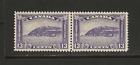 Canada Scott 201 Mint Never Hinged Pair 13C Dull Violet The Citadel Of Fine