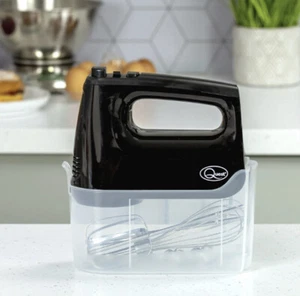 Electric Whisk,400W, 6 Speed Hand Mixer, Food Mixer with Storage Case Black - Picture 1 of 8