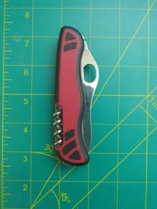 Victorinox Swiss Army Knife Forester M Grip Red & Black One Hand Open Lock Blade - Picture 1 of 15