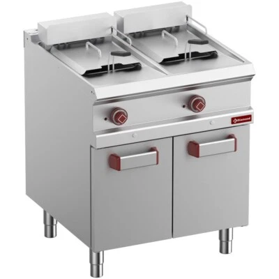Elektro Fritteuse Friteuse 2 Becken á 13L 400 x 700 x 920 mm Gastlando - Bild 1 von 2
