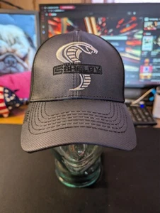 Team Shelby Hat Black Embroidered Cobra Logo Adjustable Cap Carroll Shelby MAX - Picture 1 of 5