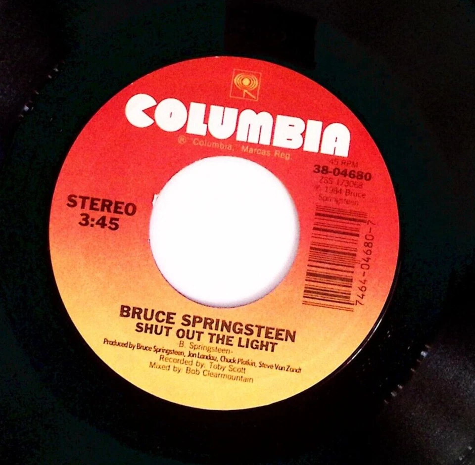 BRUCE SPRINGSTEEN BORN IN THE USA/SHUT OUT THE LIGHT COLUMBIA REC VINYL 45 75-10 - Bild 1 von 3