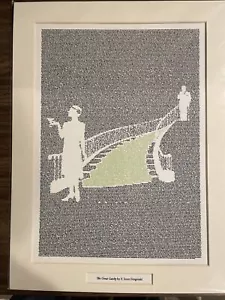 The Great Gatsby F. Scott Fitzgerald 12x16 Matted Litograph - Picture 1 of 4