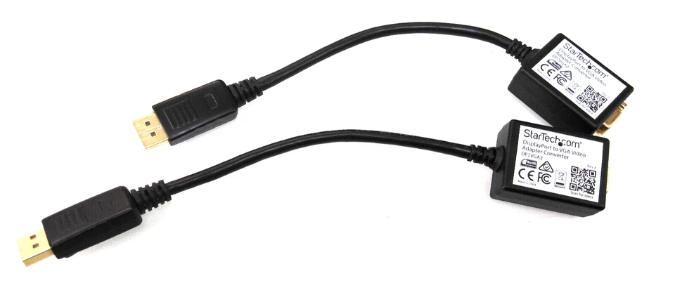 2x StarTech DisplayPort zu VGA Adapter Kabel Umwandler Konverter , Neuwertig - Bild 1 von 4