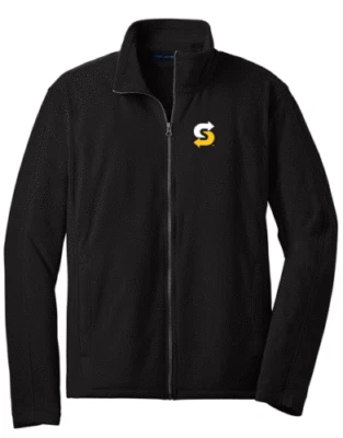 MEN WOMEN'S SUBWAY BLACK FULL ZIP FLEECE JACKET -  MENS SIZE XS - UNISEX  NEW! - Image 1 of 4