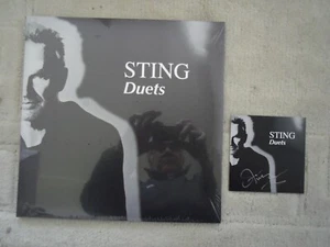 STING DUETS DOUBLE VINYL LP GATEFOLD SLEEVE WITH SIGNED ART CARD ( THE POLICE ) - Picture 1 of 2