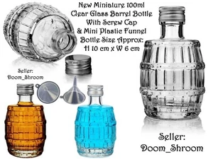 Dolls House Miniature Mini Wine Beer Whisky Rum Barrel Embossed Bottle Pub Cask - Picture 1 of 4