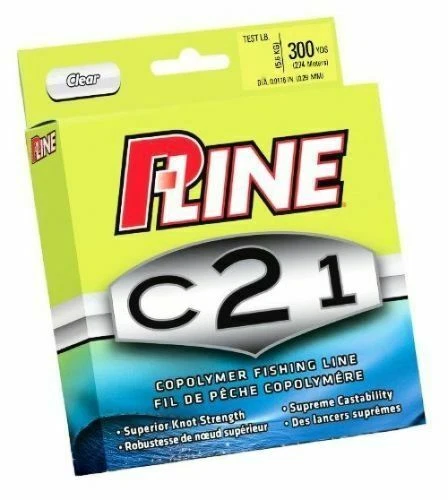 P-Line C21 10# 300 Yds Clear Copolymer Fishing Line