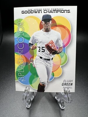 2023 Upper Deck Goodwin Champions Splash of Color Elijah Green #129  - Image 1 of 2